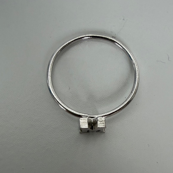 Silver Initial 'M' Ring - Picture 2 of 2